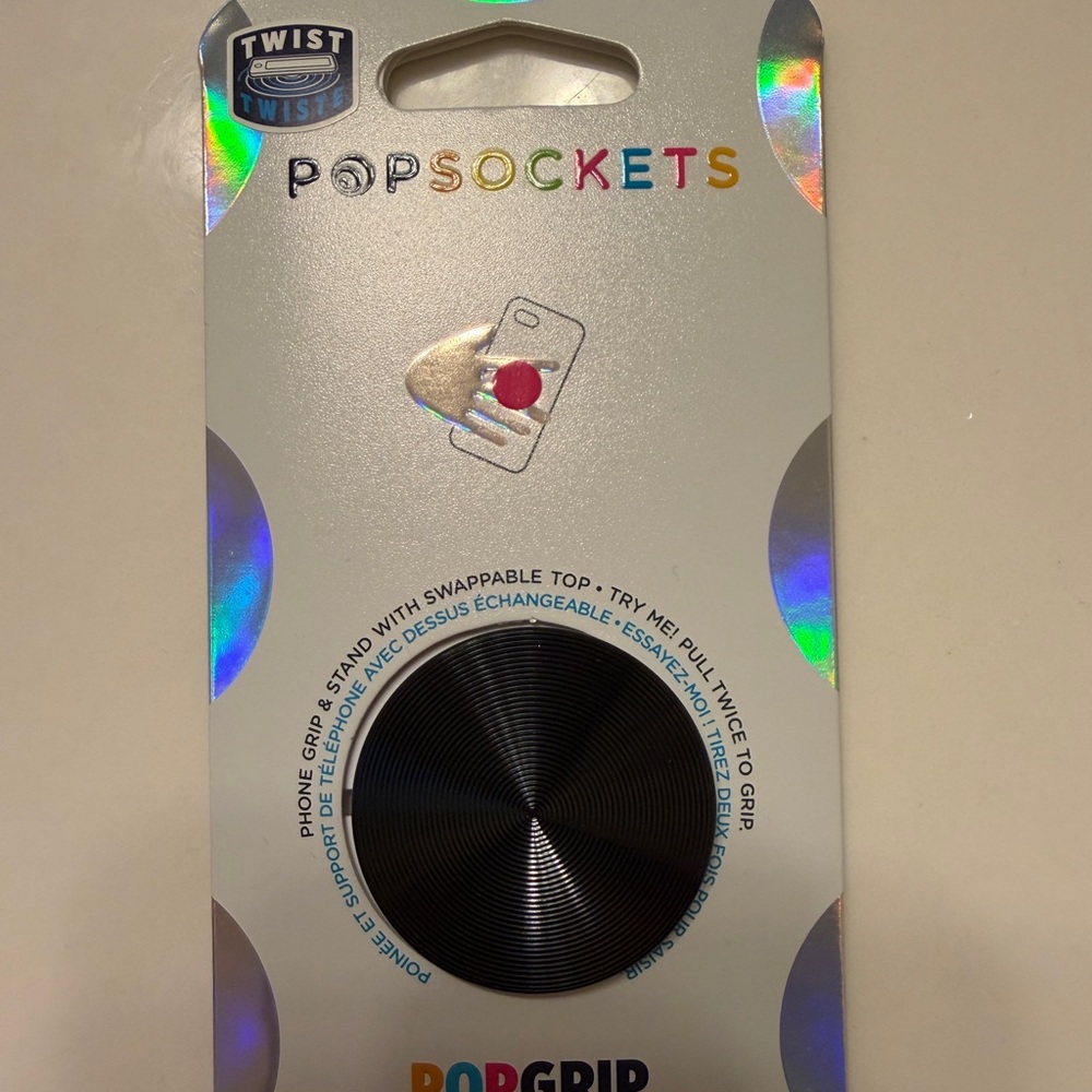 PopSocket PopGrip Phone Grip & Stand — Black Swirl